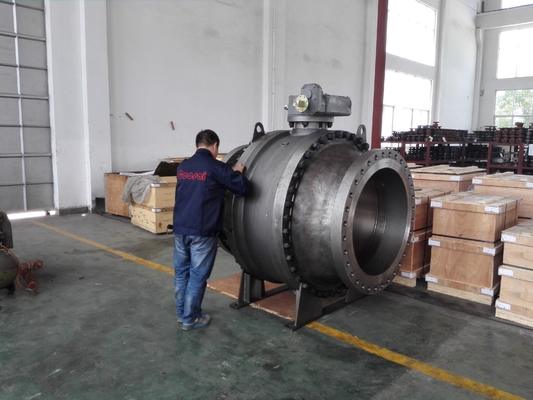 16 Inch Trunnion Type Ball Valve with Blowout Proof and Soft Seat
