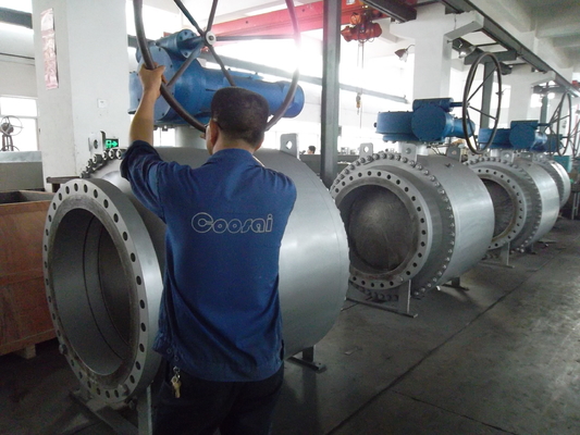 16 Inch Trunnion Type Ball Valve with Blowout Proof and Soft Seat