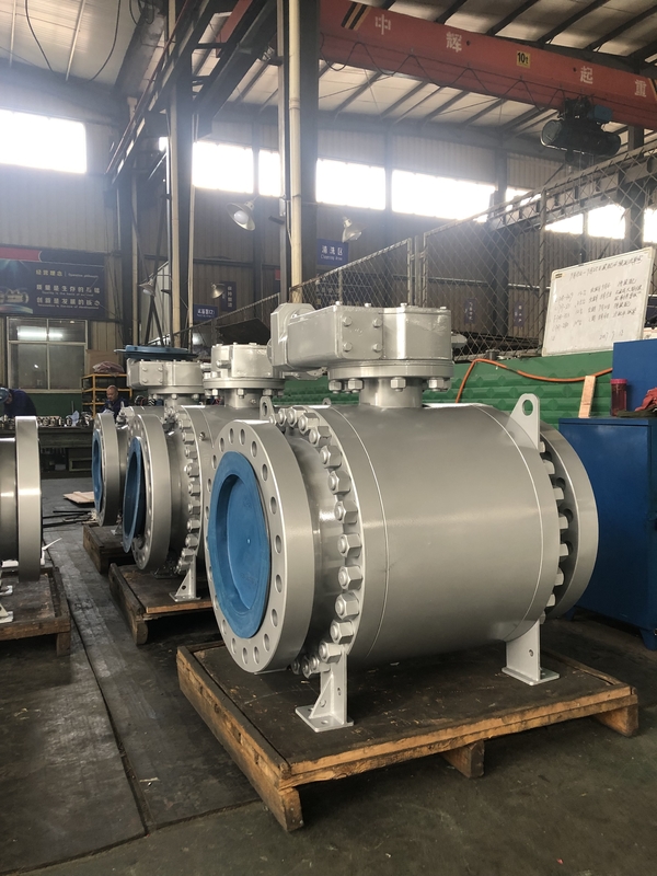 16 Inch Trunnion Type Ball Valve with Blowout Proof and Soft Seat
